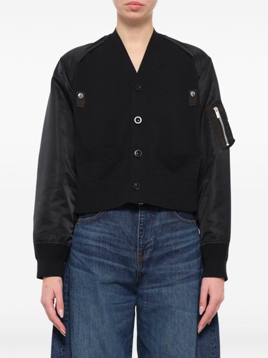 26FW 사카이 가디건 26 08586 001 BLACK - SACAI