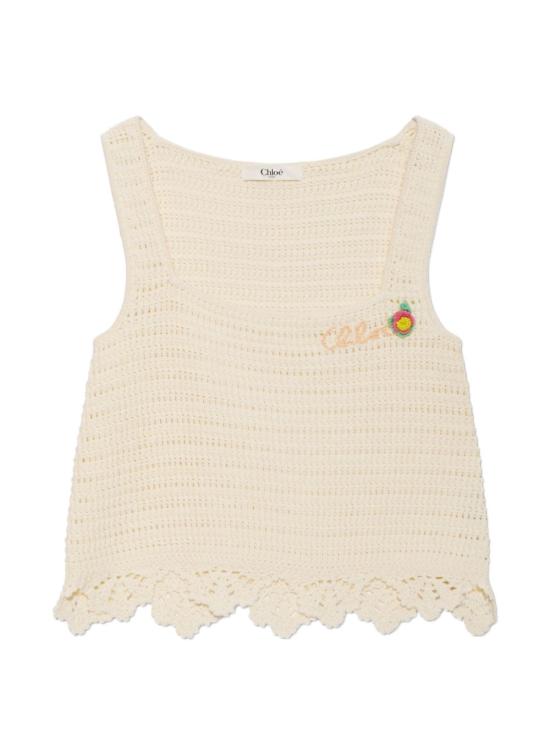 26FW 끌로에 민소매 티셔츠 CH26AMH05 800107 WHITE