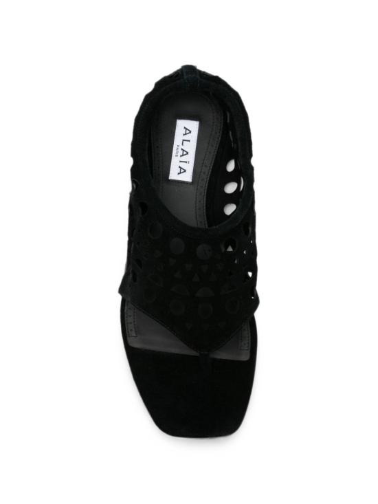 26FW 알라이아 샌들 AA3S1014I236 999 BLACK - ALAIA