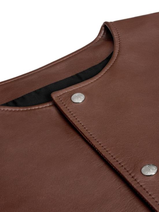 26FW 셀린느 램스킨 가디건 재킷 RV14O1437 18MH BROWN - CELINE