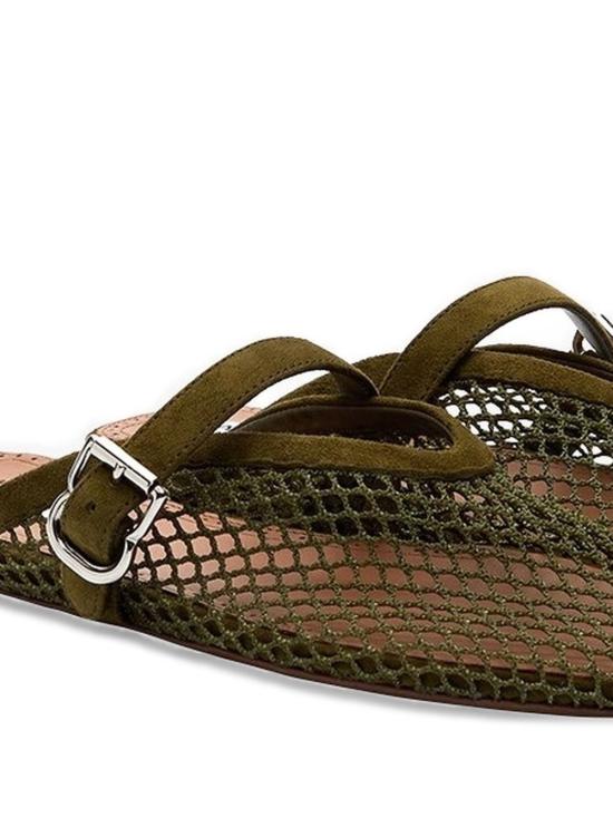 26FW 알라이아 뮬/슬리퍼 AA3A1035A040 U21 ARMY GREEN - ALAIA