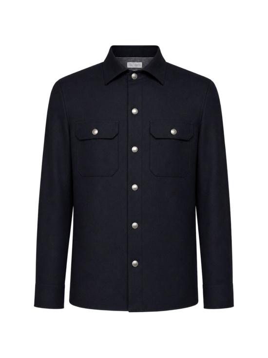 26FW 브루넬로 쿠치넬리 긴팔 셔츠 MY6660721 C160 NAVY