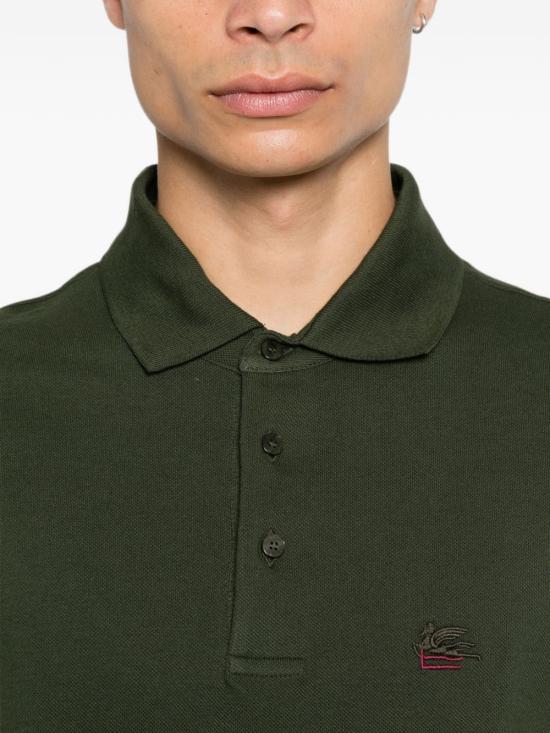 26FW 에트로 폴로 티셔츠 MRMD0005 AU13IV0286 GREEN - ETRO