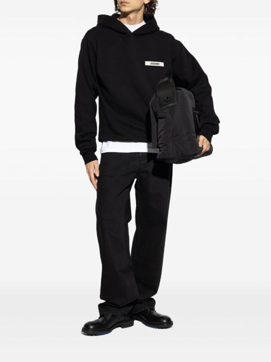 26FW 자크뮈스 그로그랭 후드 티셔츠 HOM00247 AJ00126990 BLACK - JACQUEMUS