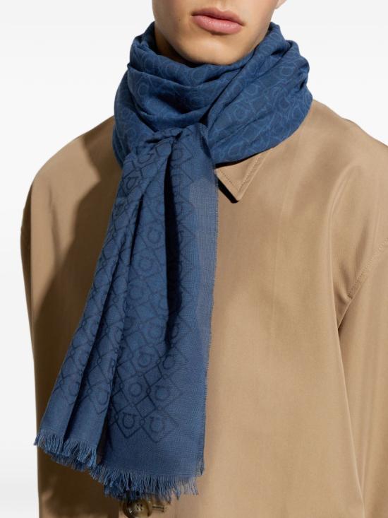 26FW 살바토레 페라가모 머플러/스카프 520186 795491001 NAVY - SALVATORE FERRAGAMO