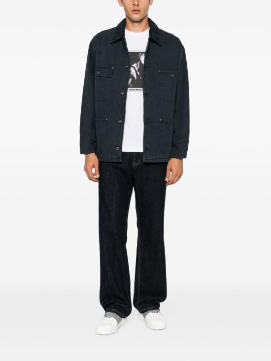 26FW 엠포리오 아르마니 케이프 EM006501 AF27763UB118 NAVY - EMPORIO ARMANI