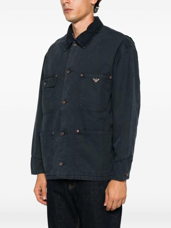 26FW 엠포리오 아르마니 케이프 EM006501 AF27763UB118 NAVY - EMPORIO ARMANI