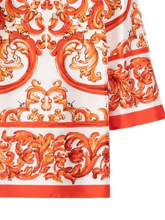 26FW 돌체앤가바나 숏 원피스 F61A2T GDDRES9000 ORANGE - DOLCE & GABBANA