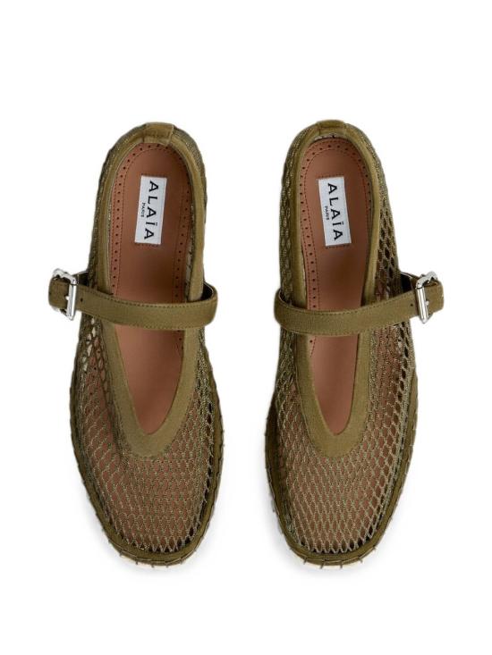 26FW 알라이아 로퍼 AA3P1002A040 U21 ARMY GREEN - ALAIA