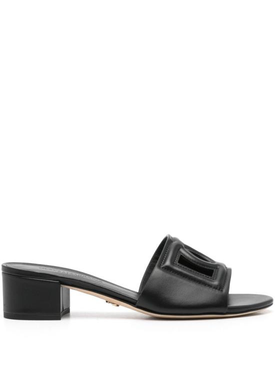 26FW 돌체앤가바나 DG 로고 카프스킨 슬라이더 CR1755 AY32980999 BLACK