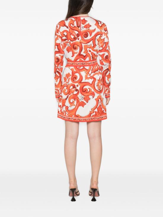 26FW 돌체앤가바나 숏 원피스 F6TVCT GDDRJS9000 ORANGE - DOLCE & GABBANA
