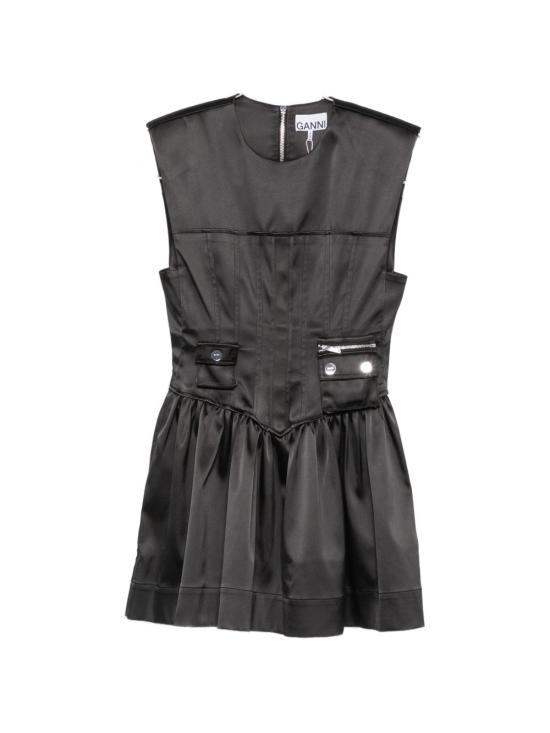 26FW 가니 숏 원피스 A1030666 099 BLACK