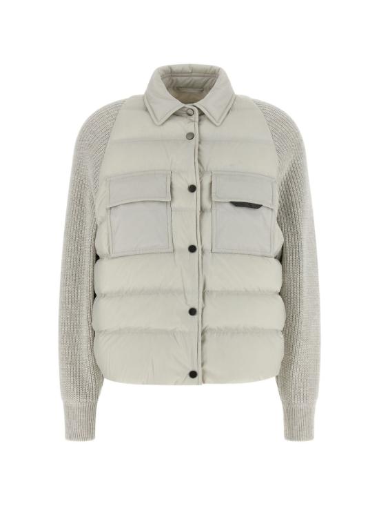 26FW 브루넬로 쿠치넬리 나일론 다운 재킷 MD5987696P C3671 WHITE