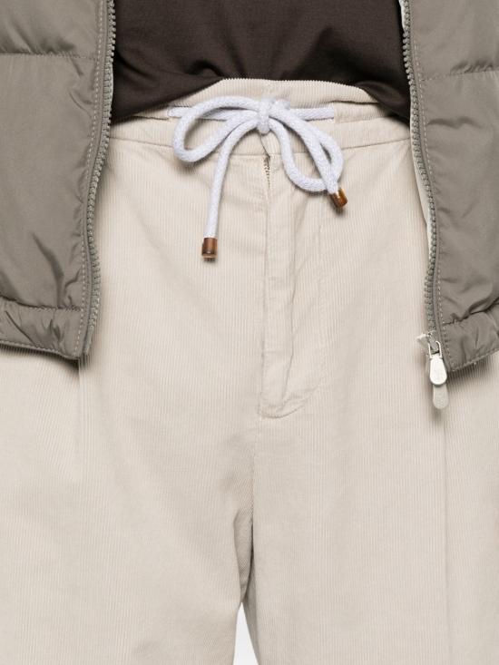 26FW 브루넬로 쿠치넬리 스트레이트 팬츠 M279NE1710 C6333 WHITE - BRUNELLO CUCINELLI