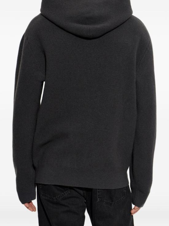 26FW 르메르 후드 티셔츠 PO0043 LK1062502 BLACK - LEMAIRE
