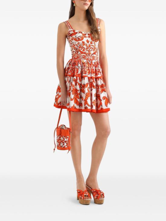 26FW 돌체앤가바나 민소매 티셔츠 F7BB1T GDDRJS9000 ORANGE - DOLCE & GABBANA
