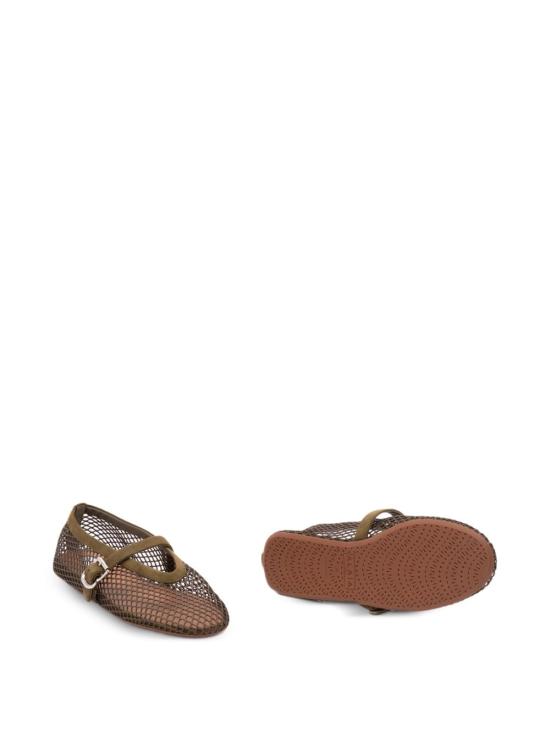 26FW 알라이아 피쉬넷 발레 플랫 AA3A029TK061 U21 ARMY GREEN - ALAIA