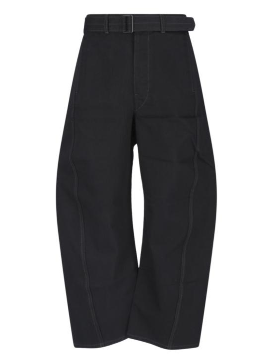 26FW 르메르 트위스트 벨티드 팬츠 PA326 LD1055BK999 Black
