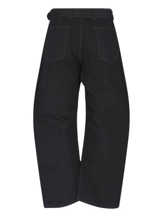 26FW 르메르 트위스트 벨티드 팬츠 PA326 LD1055BK999 Black - LEMAIRE