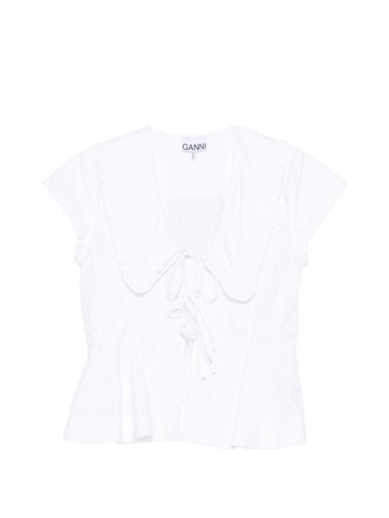 26FW 가니 민소매 티셔츠 A1040341 151 WHITE - GANNI