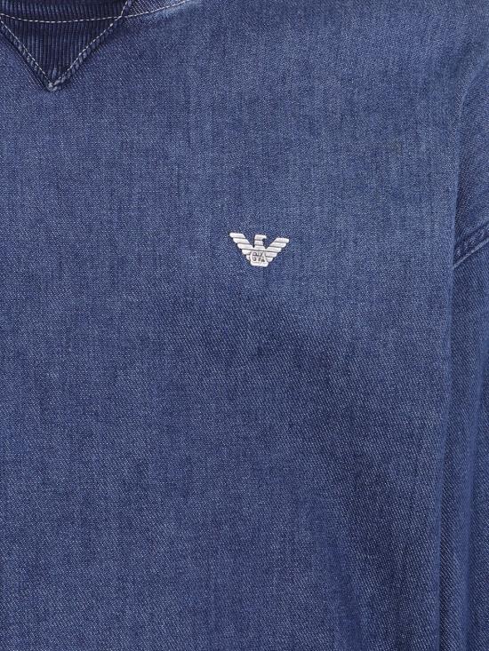 26FW 엠포리오 아르마니 긴팔 티셔츠 EM006614 AF27722MB001 NAVY - EMPORIO ARMANI