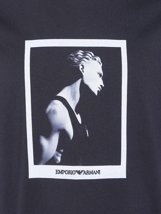 26FW 엠포리오 아르마니 반팔 티셔츠 EM006931 AF23082FC302 BLACK - EMPORIO ARMANI