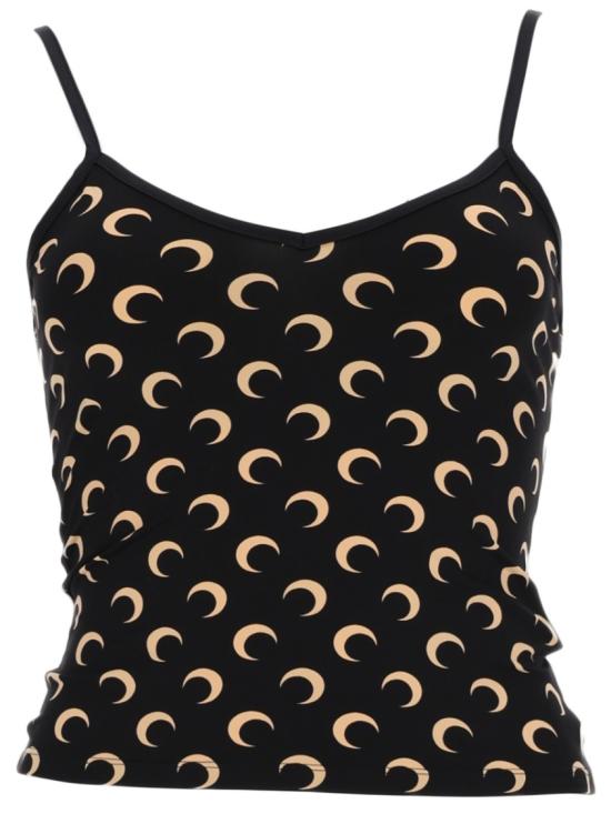  마린세르 문 프린트 저지 스트랩 탑 WTO508A CJER0001IT99 Black