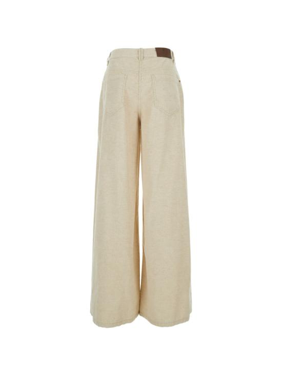 26FW 브루넬로 쿠치넬리 스트레이트 팬츠 MP185P4059 C9881 ECRU - BRUNELLO CUCINELLI