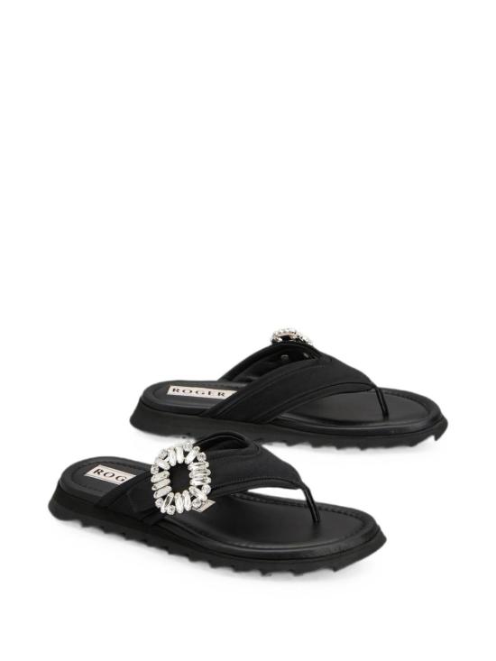 26FW 로저비비에 뮬/슬리퍼 RVW83245880 RS0B999 BLACK - ROGER VIVIER