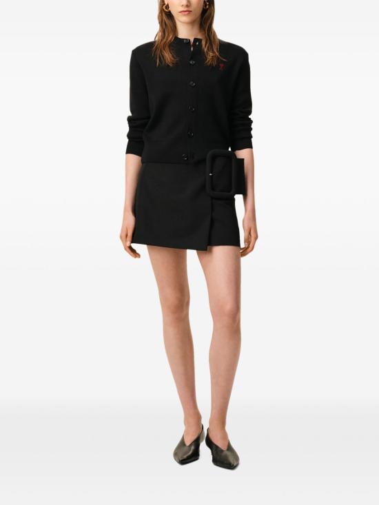 26FW 아미 크루넥 울 가디건 FKC361 001009 BLACK - AMI