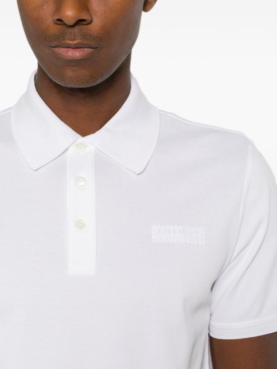 26FW 지방시 폴로 티셔츠 BML00G3YTX 100 WHITE - GIVENCHY