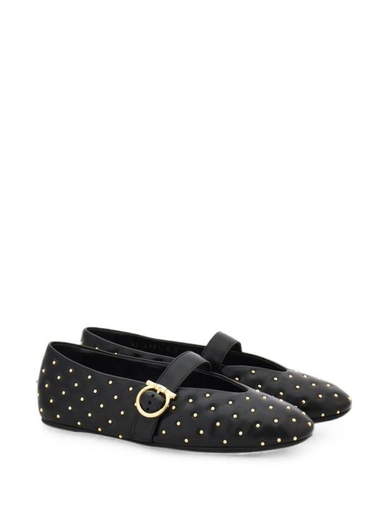 26FW 살바토레 페라가모 플랫 슈즈 01L931 795487001 BLACK - SALVATORE FERRAGAMO