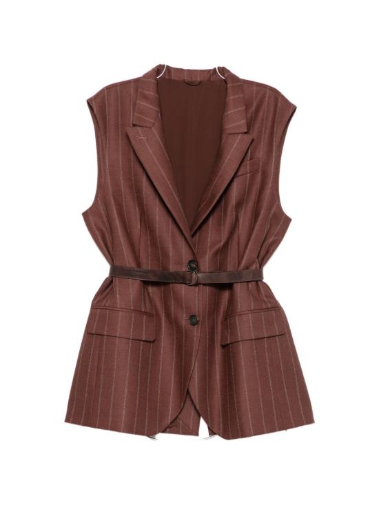 26FW 브루넬로 쿠치넬리 베스트 MG5547258P C679 BROWN