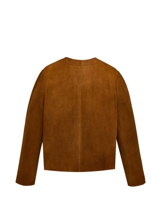 26FW 생로랑 가죽 자켓 876897 YCUM22705 BROWN - SAINT LAURENT