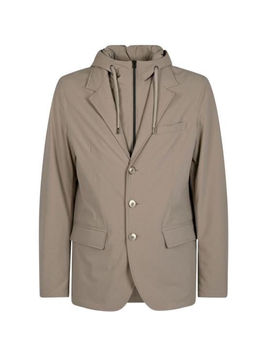 26FW 에르노 스트레치 컴포트 나일론 리조트 블레이저 GA00018UR 12742S1985 BEIGE