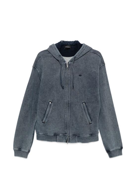 26FW 엠포리오 아르마니 후드 티셔츠 EM006409 AF27349UB109 NAVY