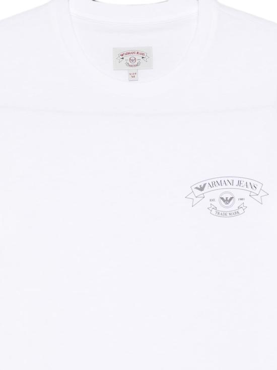26FW 엠포리오 아르마니 반팔 티셔츠 EM005926 AF29996U0009 WHITE - EMPORIO ARMANI