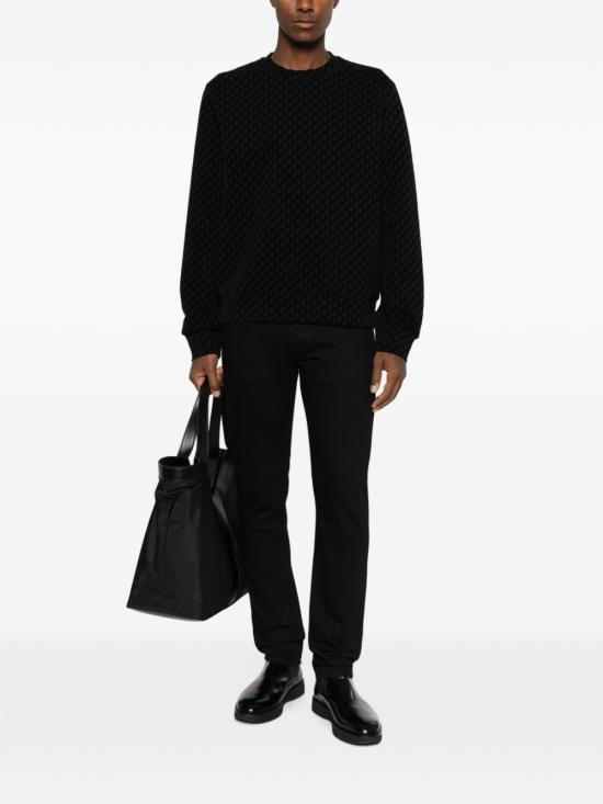 26FW 엠포리오 아르마니 긴팔 티셔츠 EM006874 AF10013FC375 BLACK - EMPORIO ARMANI