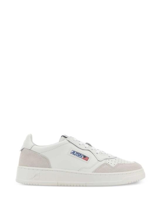 26FW 오트리 메달리스트 로우 레더 스니커즈 AULW LS30 WHITE