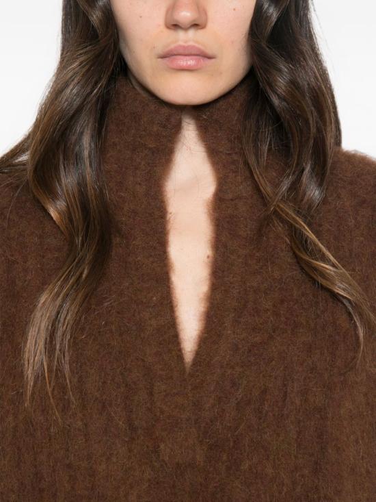 26FW 우마 왕 폴로 티셔츠 UK7165 UW240 BROWN - UMA WANG