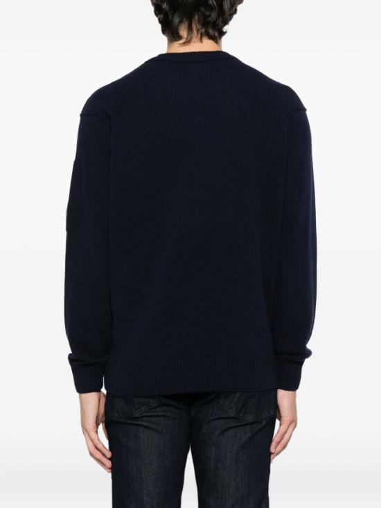 26FW 씨피 컴퍼니 램스울 GRS 크루넥 렌즈 스웨터 RFCMKN707A 110149A888 NAVY - C.P. COMPANY