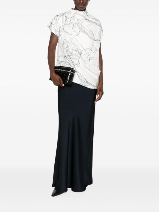 26FW 파비아나 필리피 롱 스커트 GND216F361 D9825146 NAVY - FABIANA FILIPPI