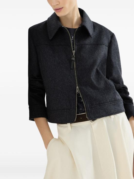 26FW 브루넬로 쿠치넬리 수트 자켓 MG5497459P C2345 DARK GREY - BRUNELLO CUCINELLI