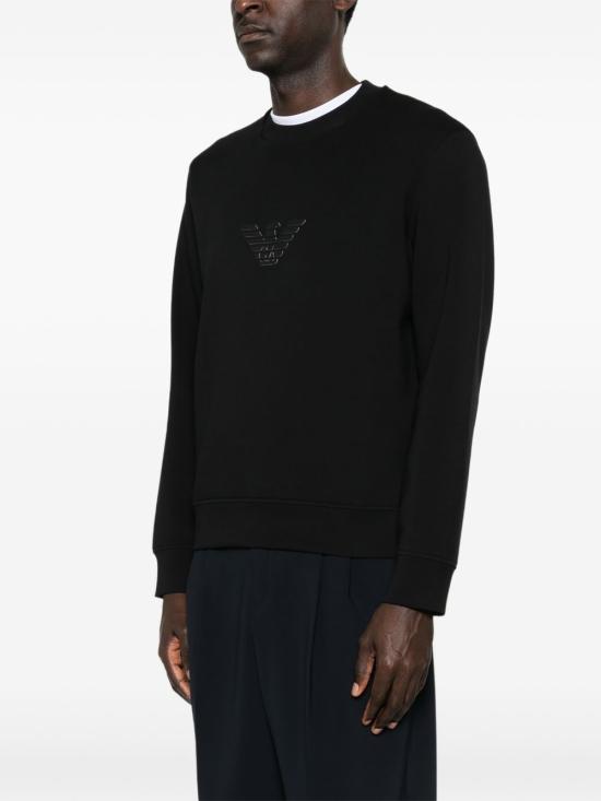 26FW 엠포리오 아르마니 긴팔 티셔츠 EM004541 AF10013MC539 BLACK - EMPORIO ARMANI