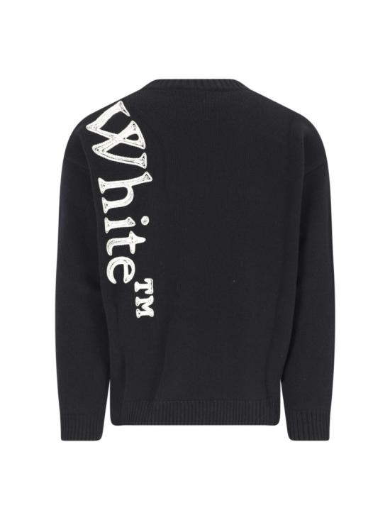 26FW 오프화이트 니트웨어 44MHE213F26K001001BLACK - OFF WHITE