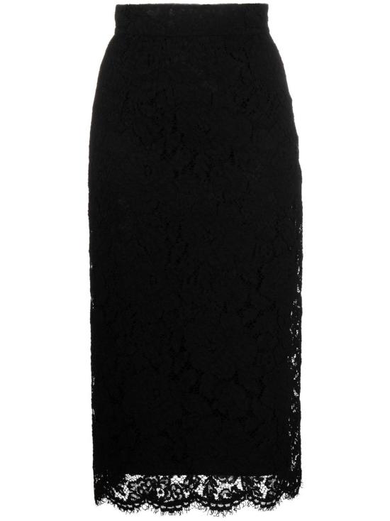  돌체앤가바나 미디 스커트 F4B7IT FLRE1N0000 BLACK