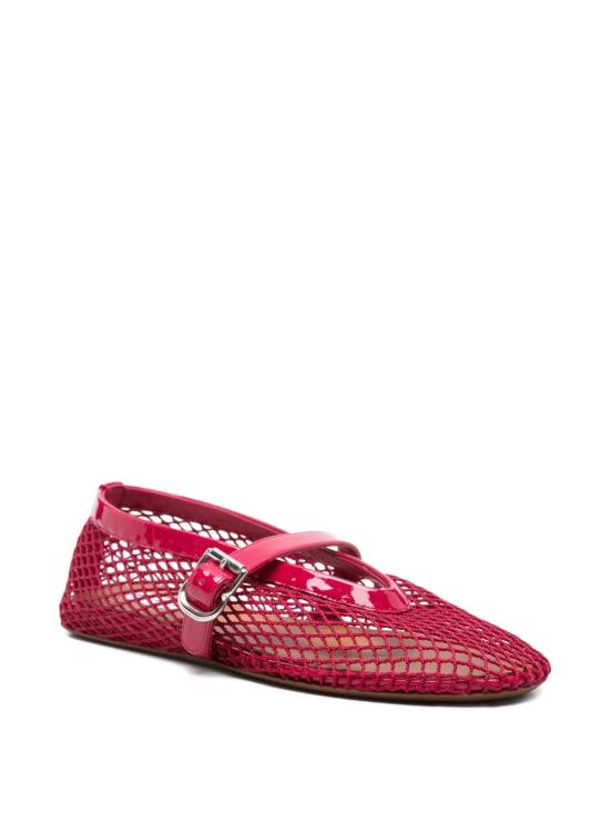 26FW 알라이아 피쉬넷 발레 플랫 AA3A029TK007 424 RED - ALAIA