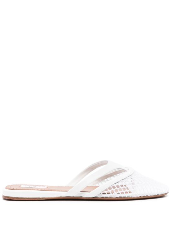 26FW 알라이아 뮬/슬리퍼 AA3M101TK007 010 WHITE