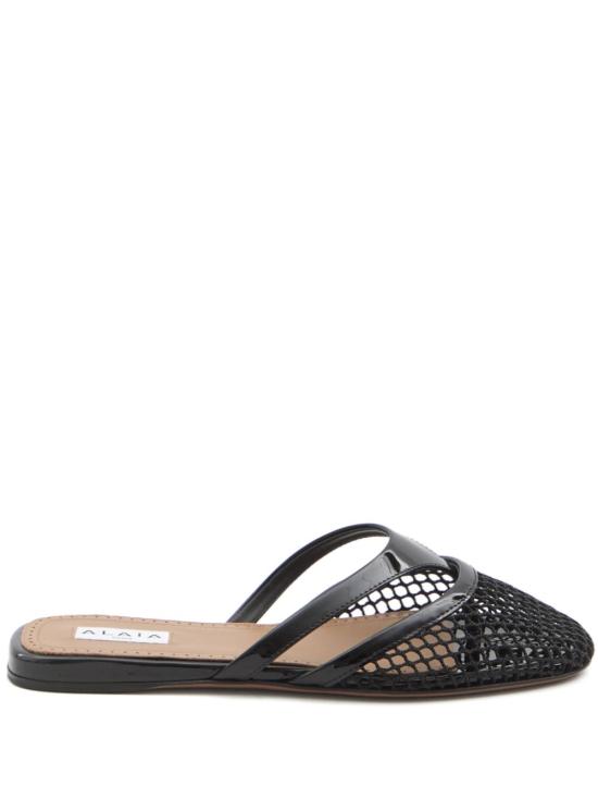 26FW 알라이아 뮬/슬리퍼 AA3M101TK007 999 BLACK