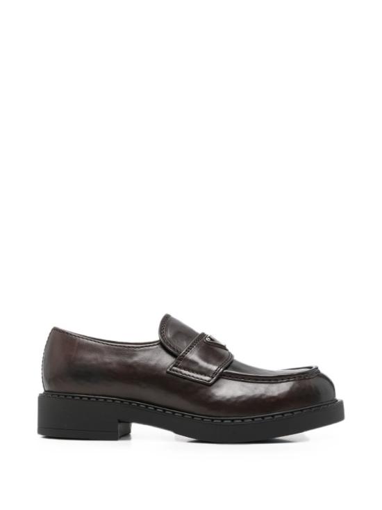 26FW 프라다 초콜릿 레더 로퍼 2DE127 3ZPQF0562 BROWN